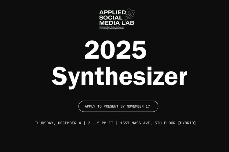 Image thumbnail for Applied Social Media Lab Synthesizer