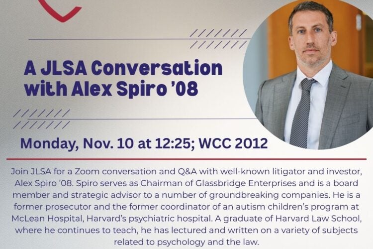 Image thumbnail for A JLSA Conversation with Alex Spiro ’08