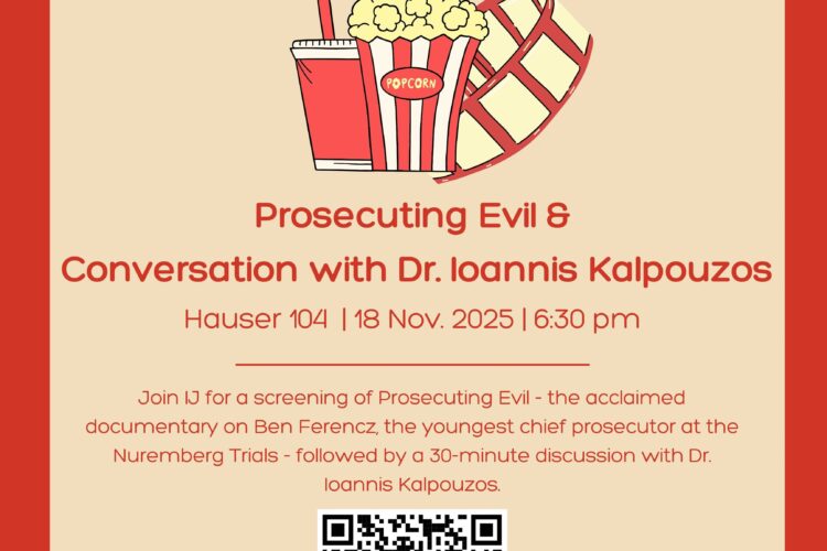 Image thumbnail for ILJ Movie Night: Prosecuting Evil + Conversation with Dr. Ioannis Kalpouzos