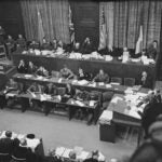 Historical Nuremberg Trial photo from December 4, 1945.