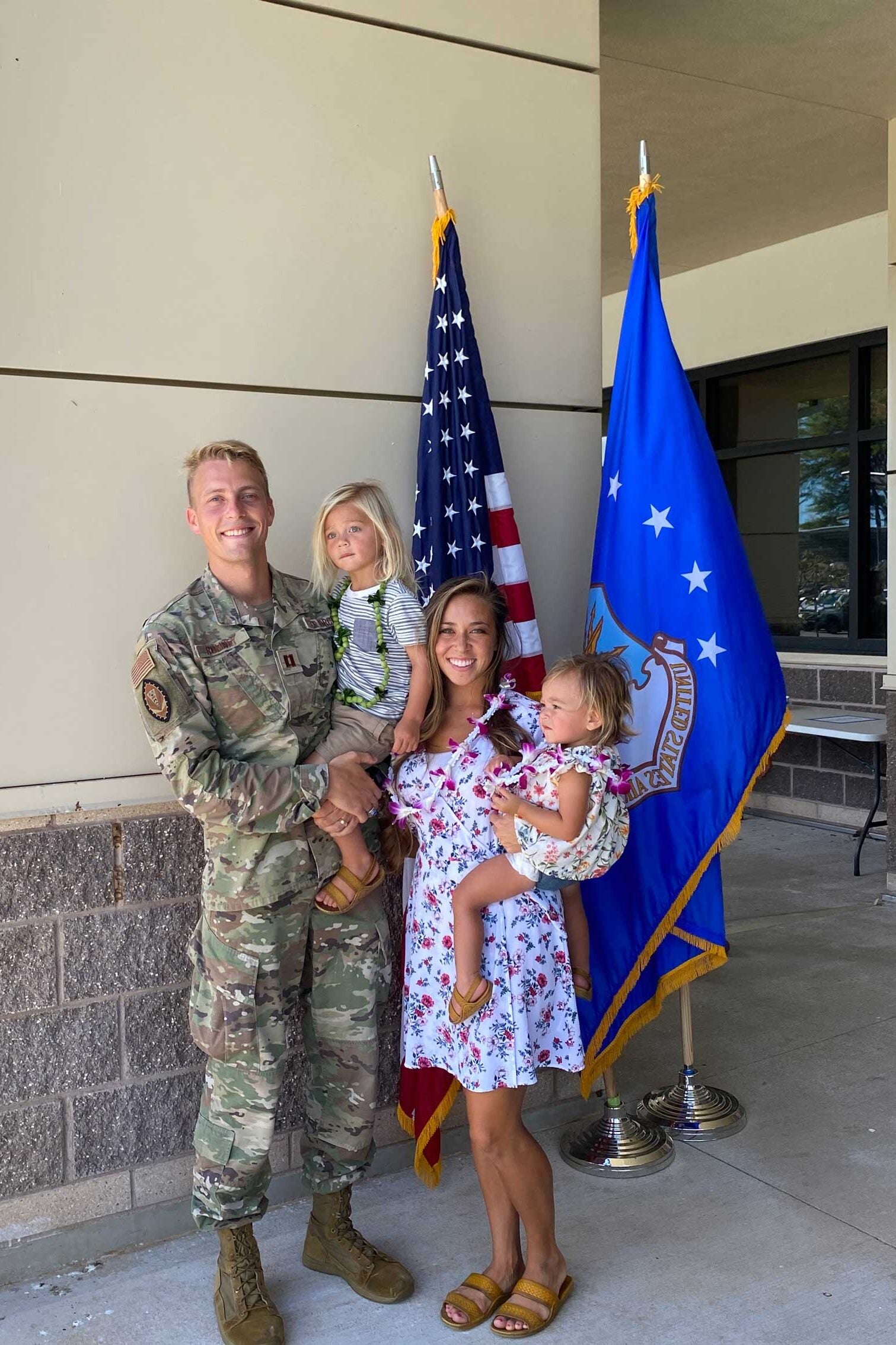 Kent Romney with his family.