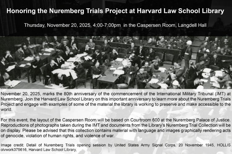 Nuremberg event poster