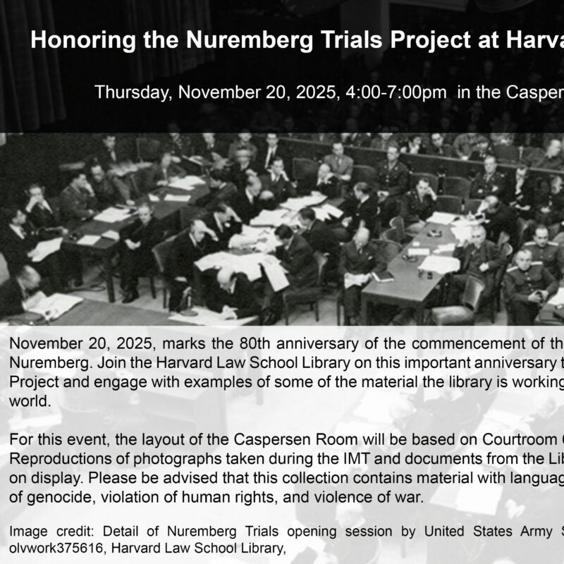 Nuremberg event poster