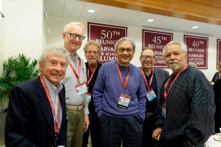 A group of alumni gathered for a photo.