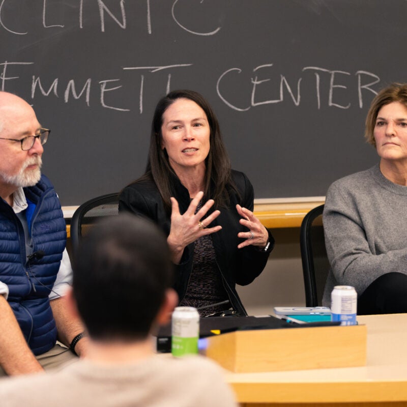 Andrew Mergen, Carrie Jenks, Jody Freeman.