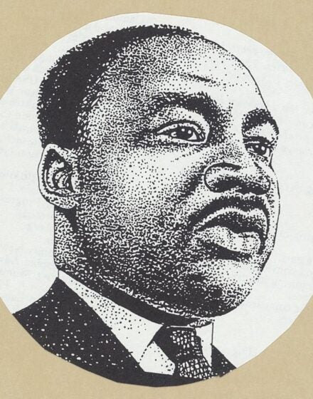 photomechanical portrait of Martin Luther King, Jr.