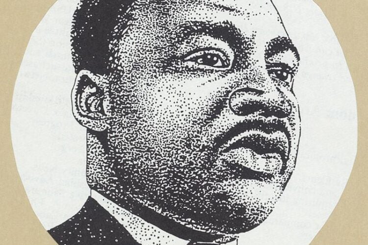 photomechanical portrait of Martin Luther King, Jr.