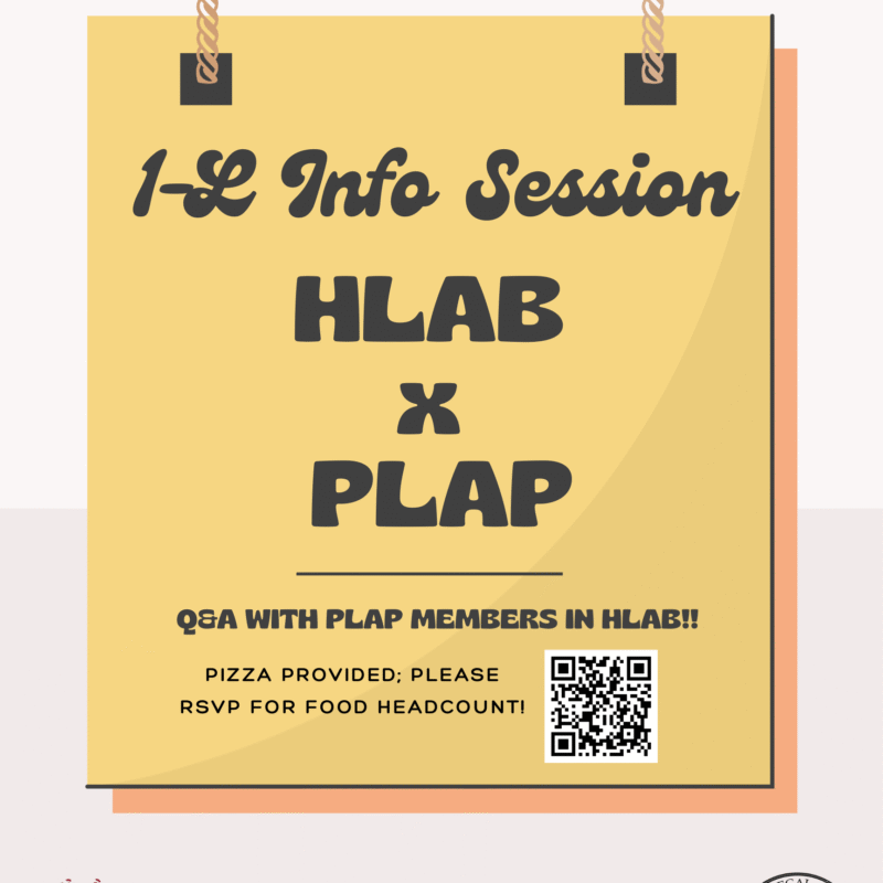 HLAB x PLAP info session event