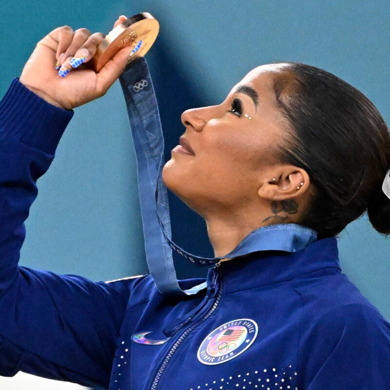 Gymnast Jordan Chiles at the 2024 Olympic Games in Paris.