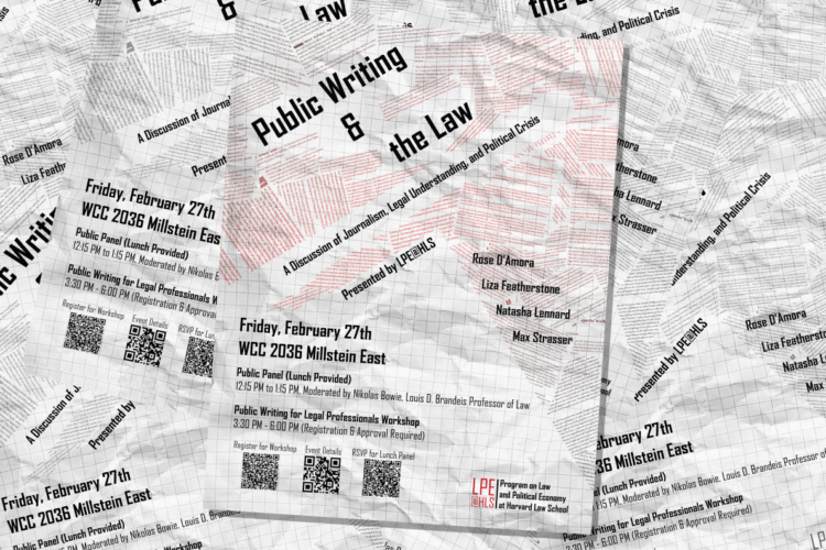 Image thumbnail for Public Writing and the Law Workshop