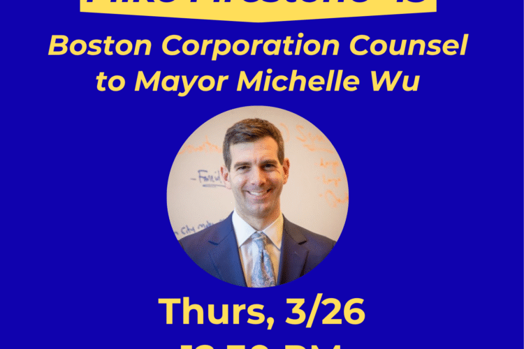 Image thumbnail for HLS Dems: Off-the-Record with Boston Corporation Counsel Mike Firestone