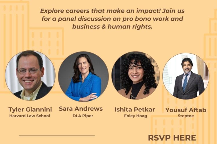 Image thumbnail for Building a Legal Career Across Business & Human Rights, and Pro Bono Work