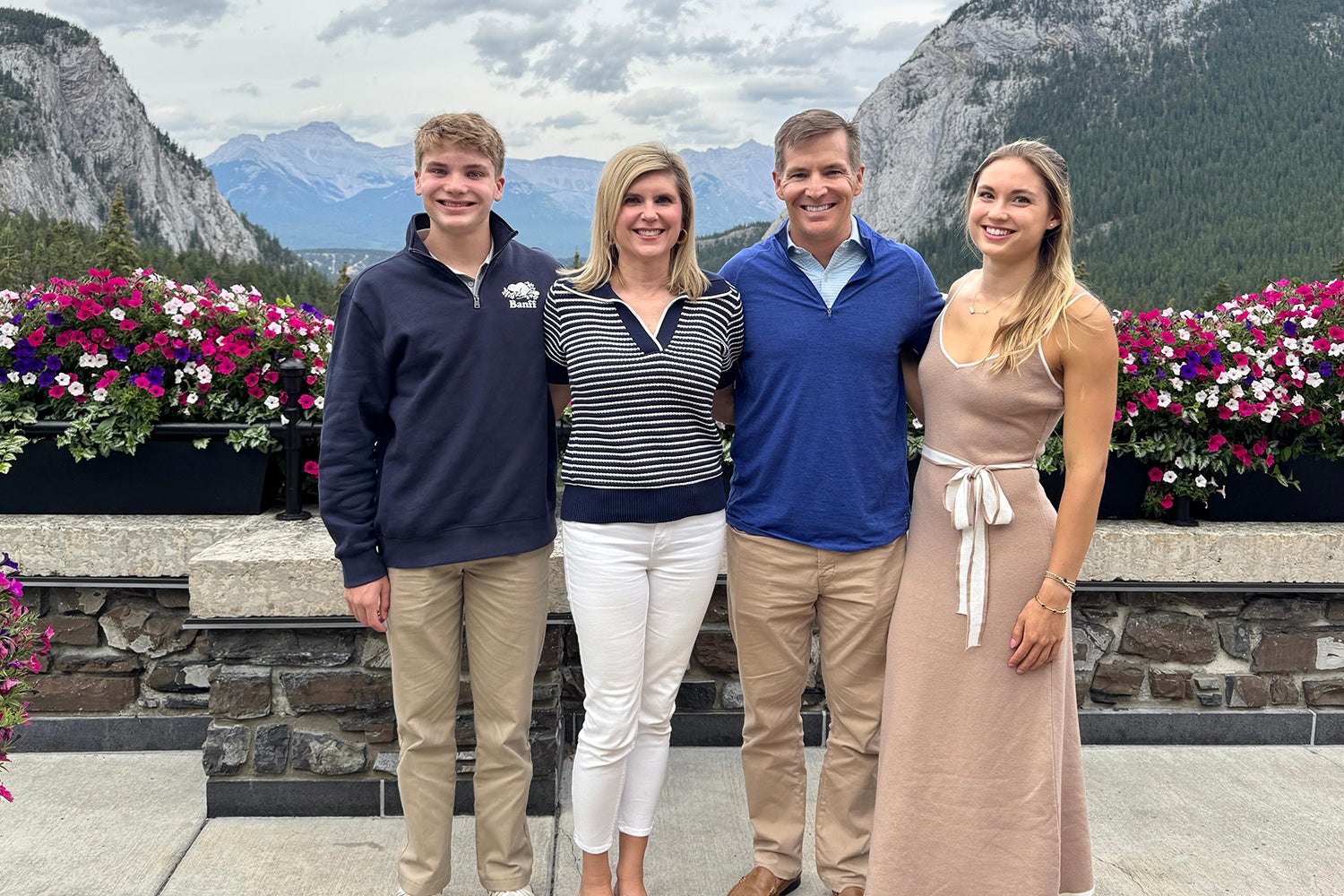 Lindsay Brown Christopherson: Trip to Western Canada last summer with son, Connor; husband, David; and daughter, Katie.