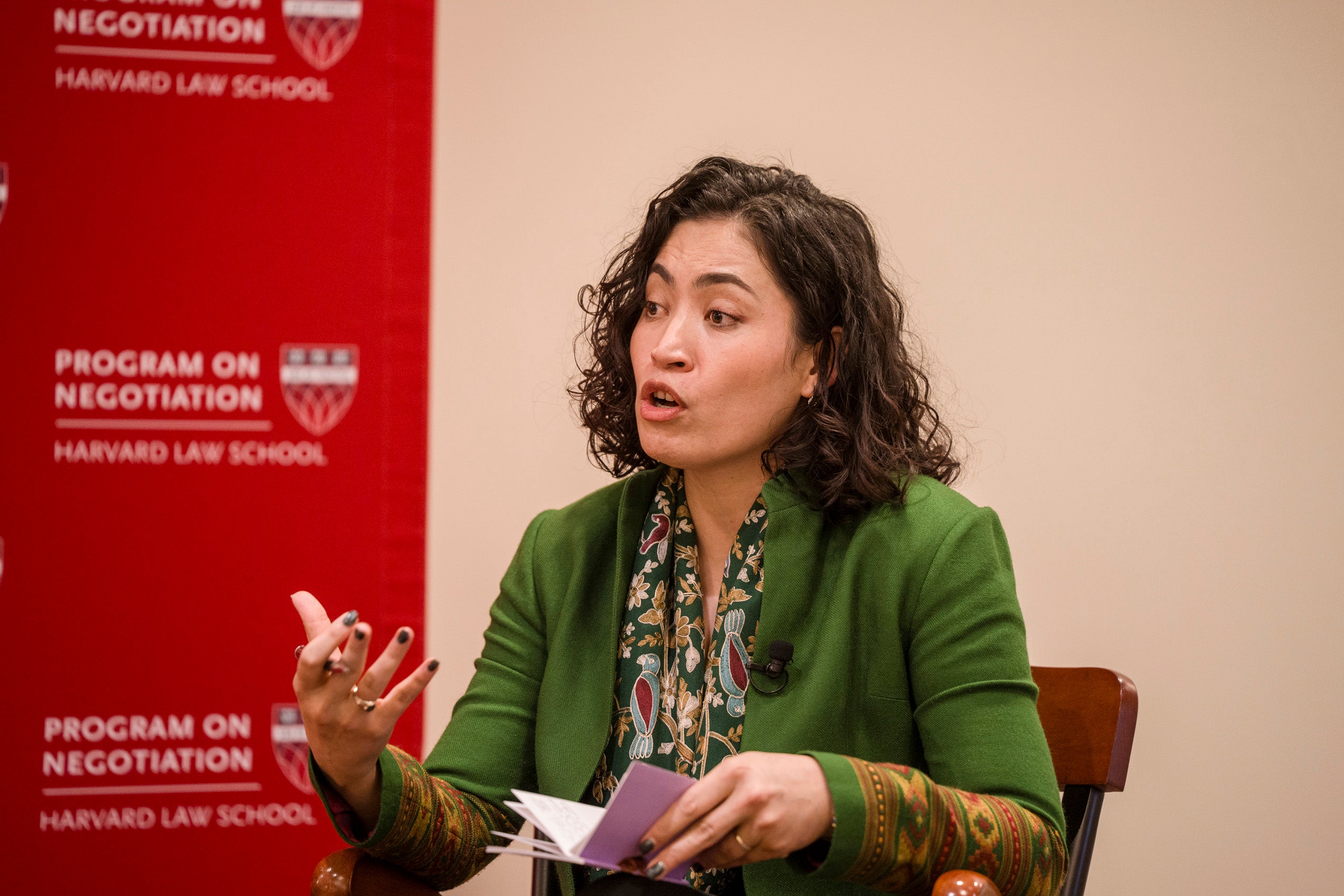 Gaisu Yari speaking.