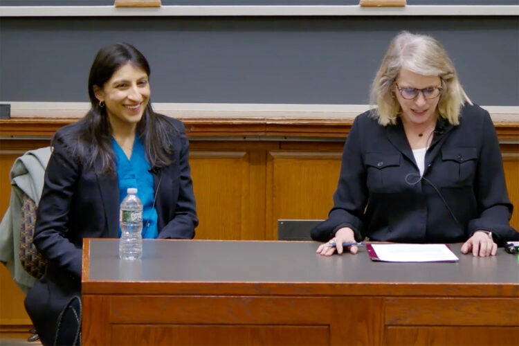 Lina Khan and Sharon Block.