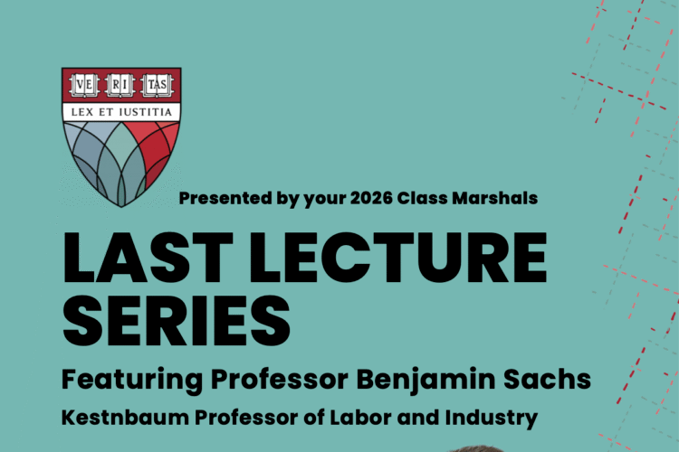 Image thumbnail for Class of 2026 Last Lecture Series: Professor Benjamin I. Sachs