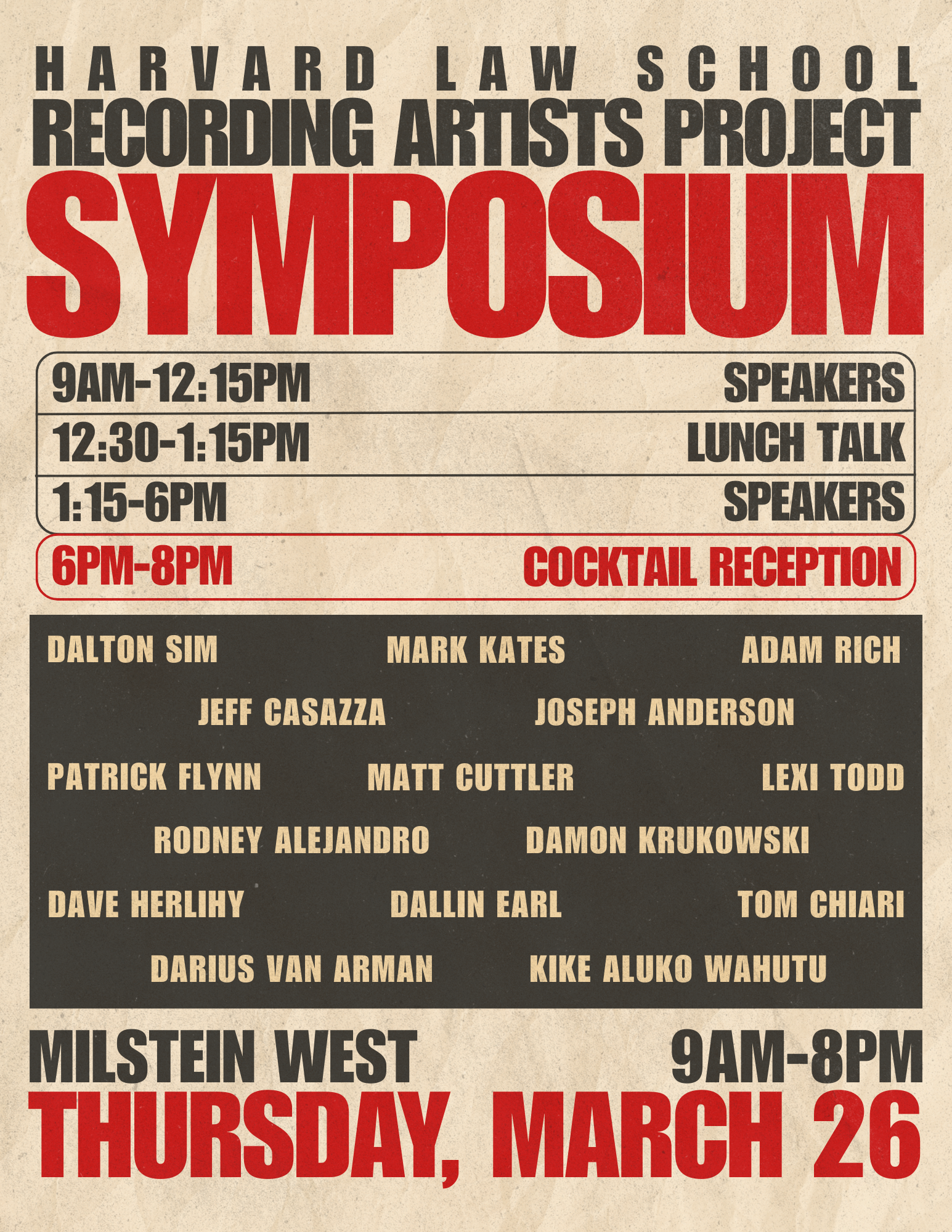 RAP Symposium poster.