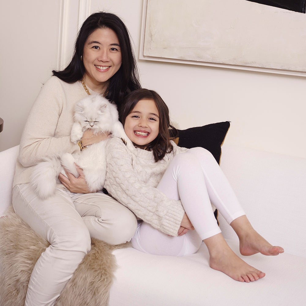 Angela A. Sun: With daughter, Avery, and son, Mies (van der Sun).