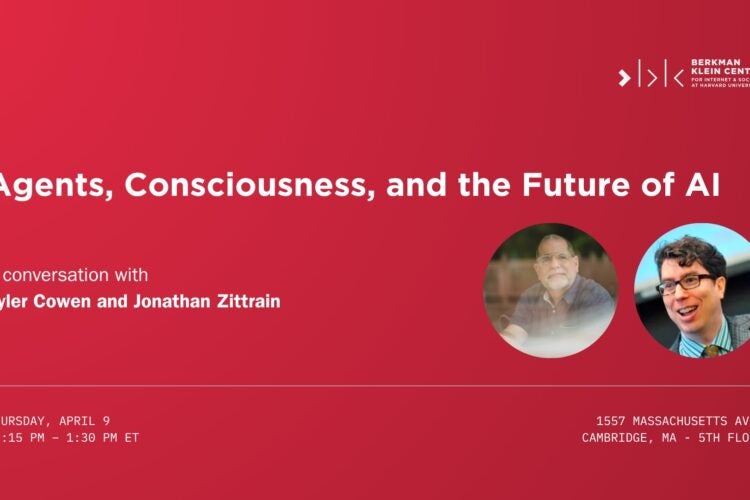Agents, Consciousness, and the Future of AI event poster