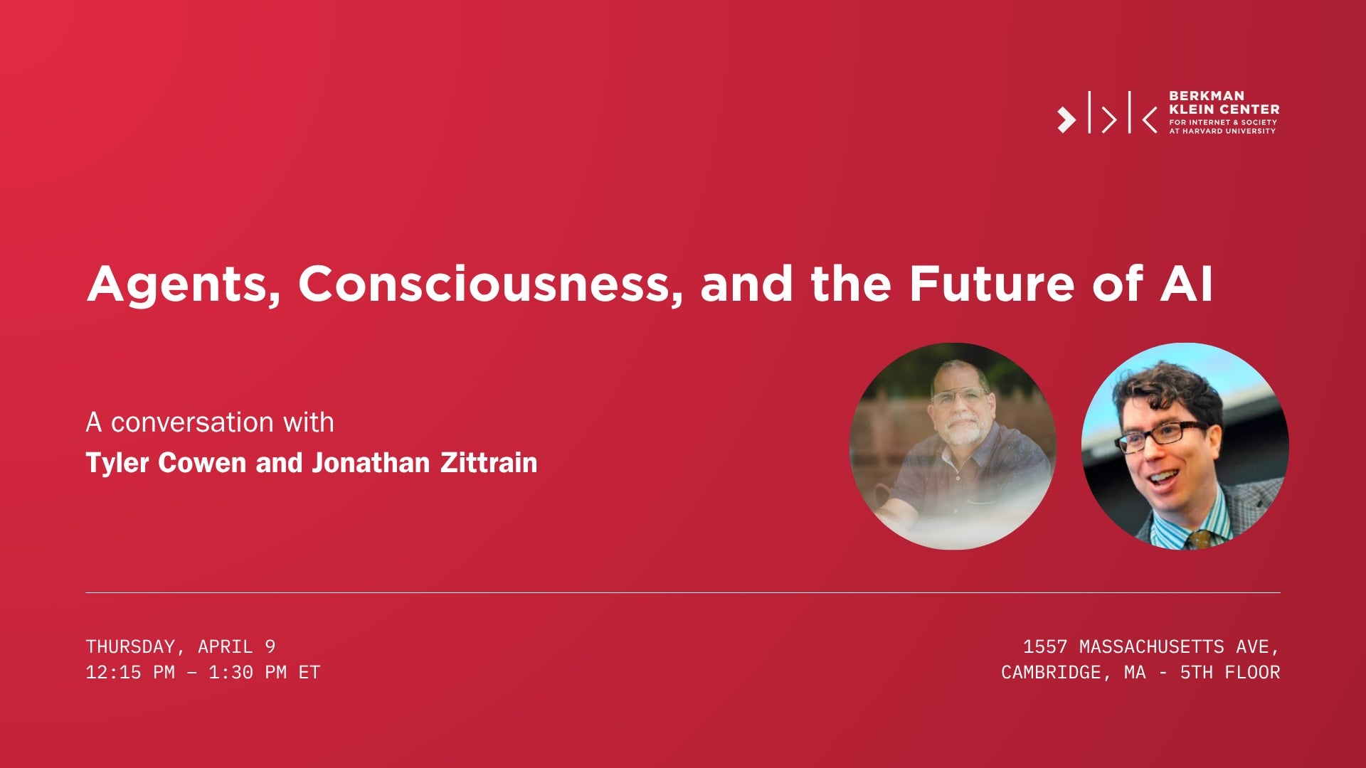 Agents, Consciousness, and the Future of AI event poster