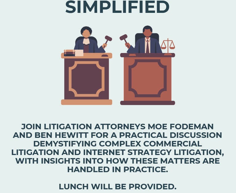 Complex Litigation Simplified: HLS Mock Trial Association x Wilson ...