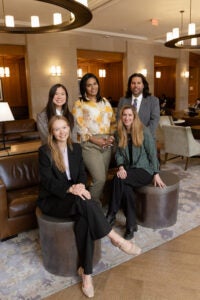 Harvard Legal Aid Bureau staff and students with Family Matters 1st executive director Tatiana Rodriguez.