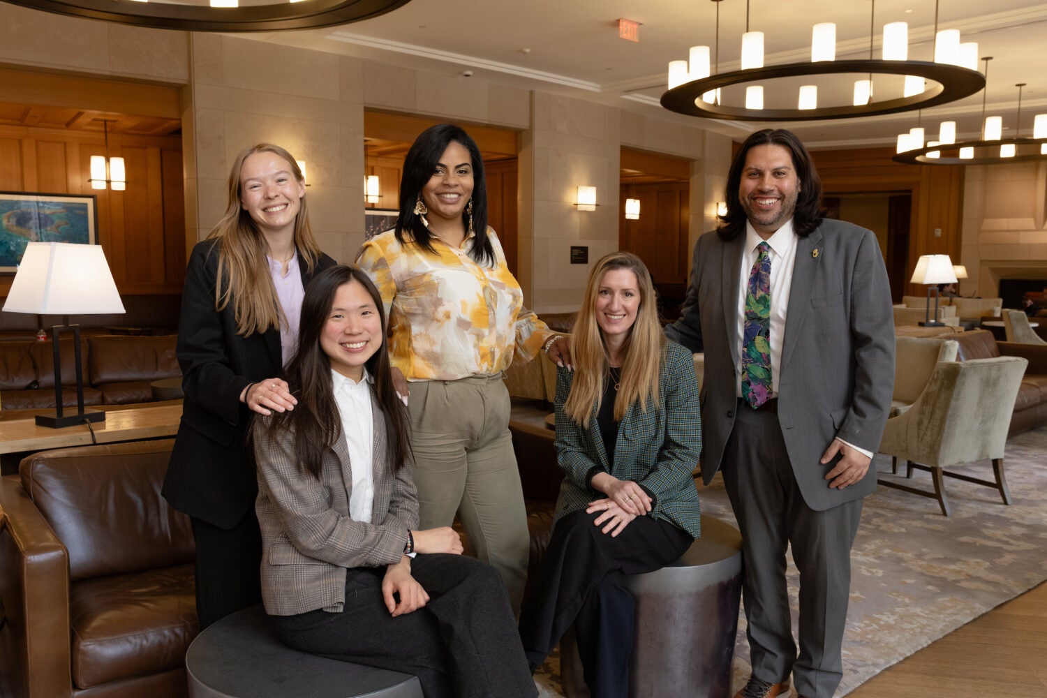 Harvard Legal Aid Bureau staff and students with Family Matters 1st executive director Tatiana Rodriguez.