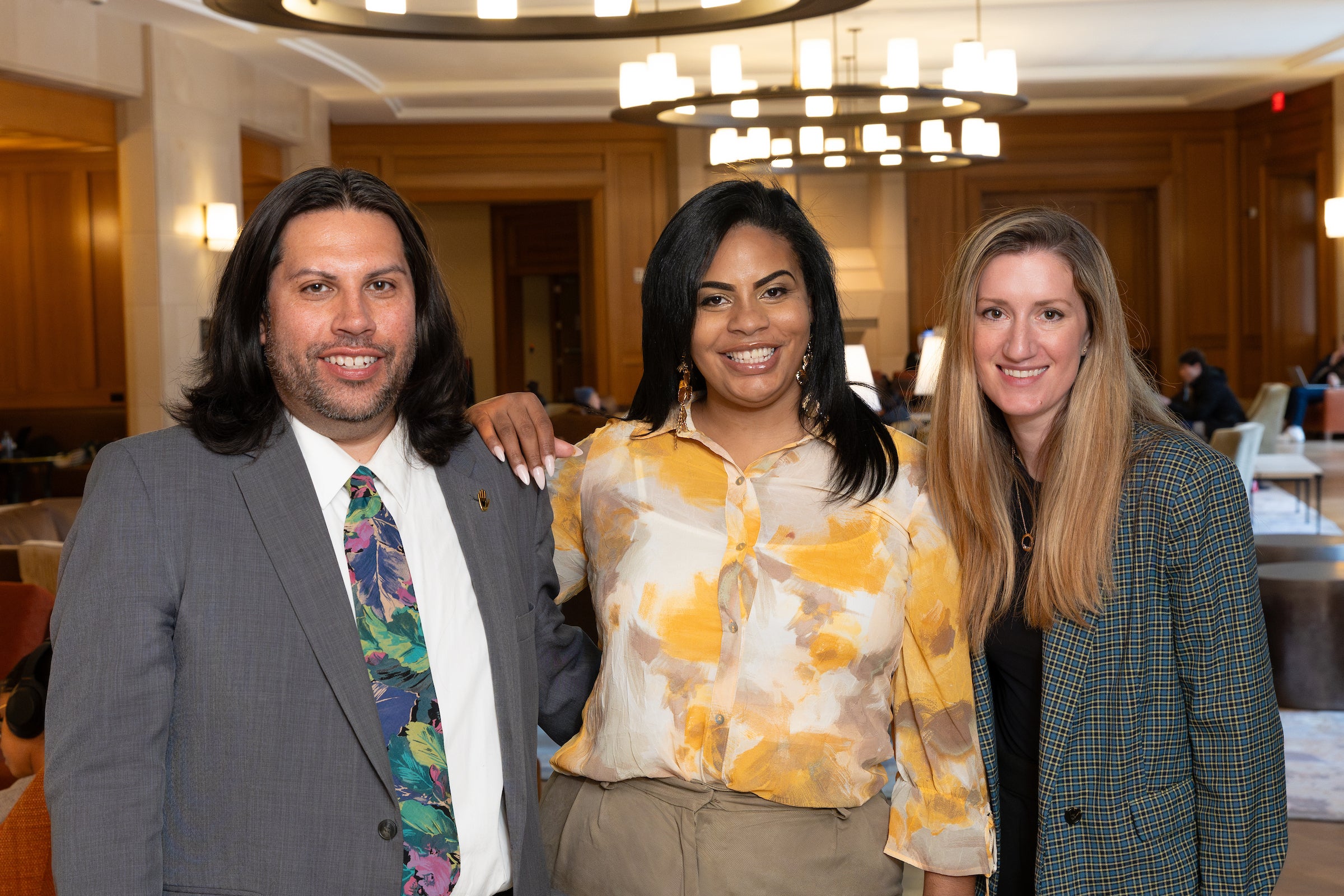 Harvard Legal Aid Bureau staff with Family Matters 1st executive director Tatiana Rodriguez.