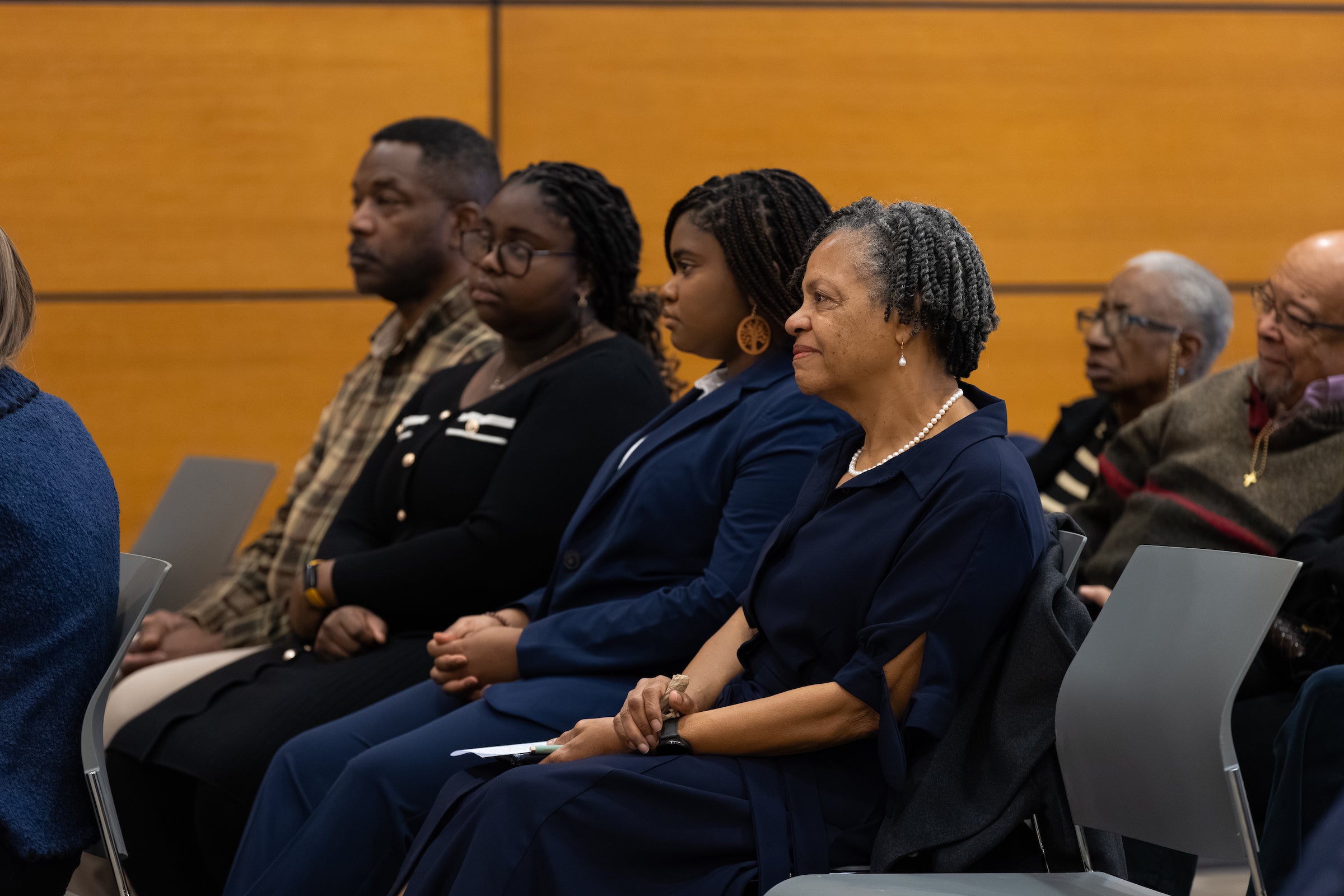 Ogletree family members in the audience.
