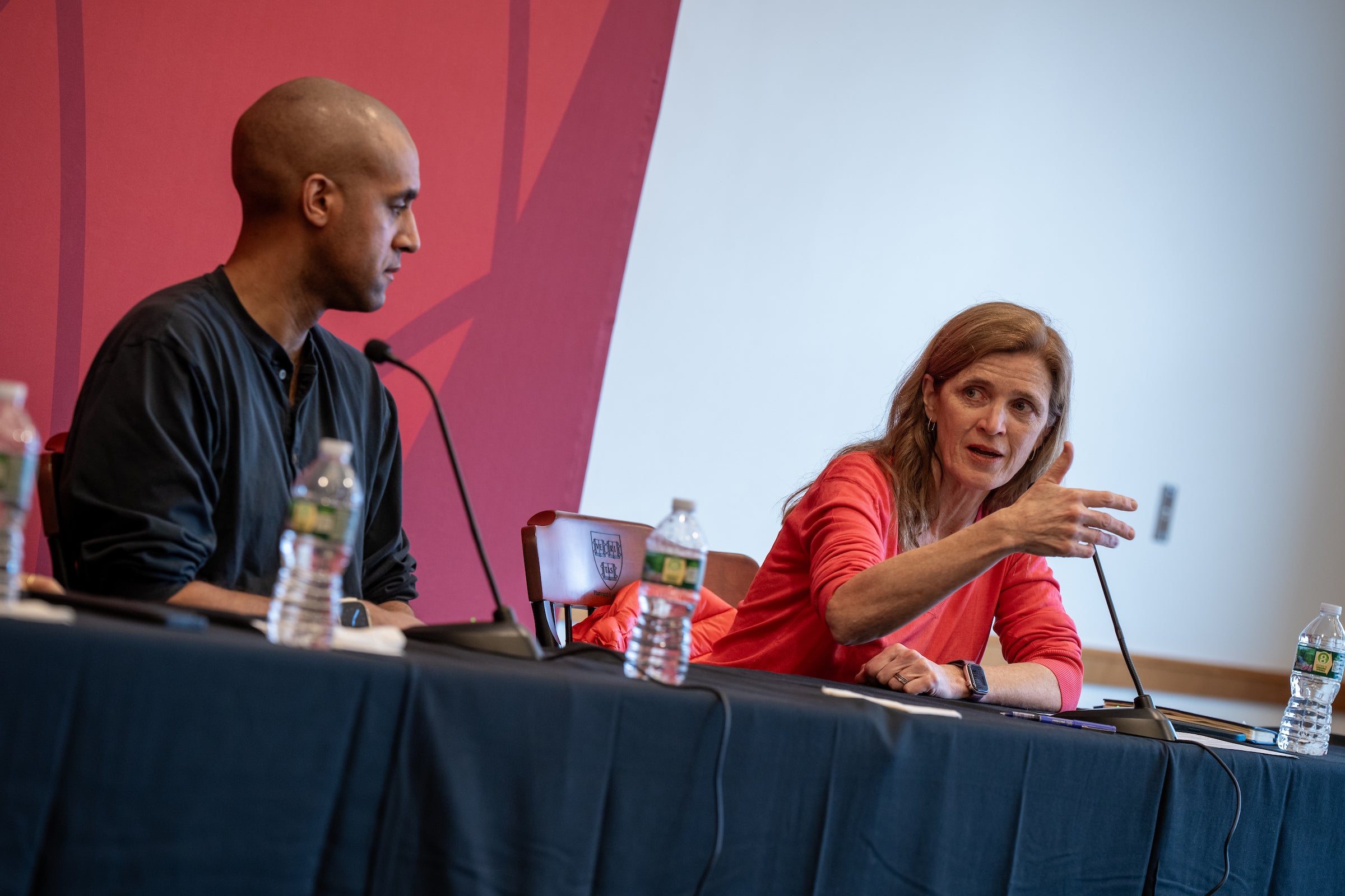 Samantha Power and Nikolas Bowie.