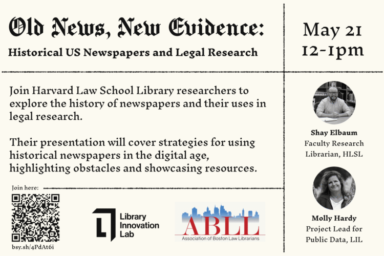 Image thumbnail for Old News, New Evidence: Historical US Newspapers and Legal Research