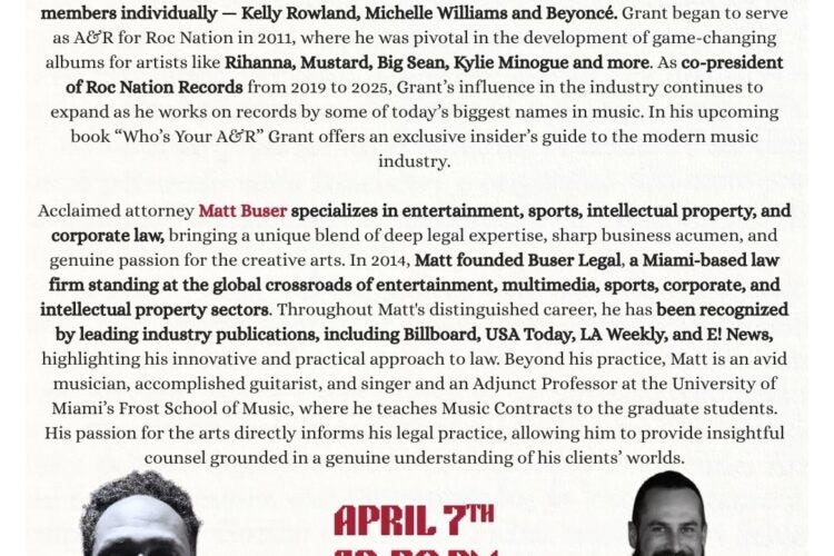 Image thumbnail for Executive and Lawyer Roundtable with Omar Grant and Matt Buser