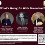 What's going on with Greenland event poster.