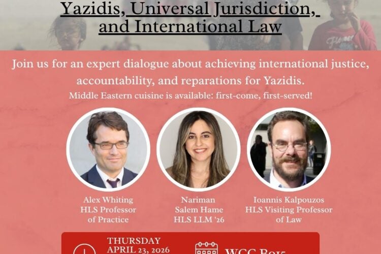 Image thumbnail for Filling the Justice Gap: Yazidis, Universal Jurisdiction and International Law