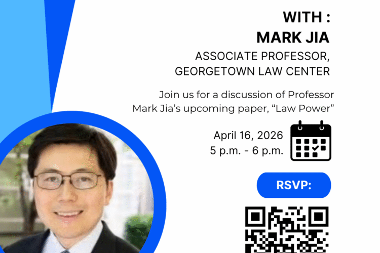 Image thumbnail for CLA Academics Speaker Series: Professor Mark Jia
