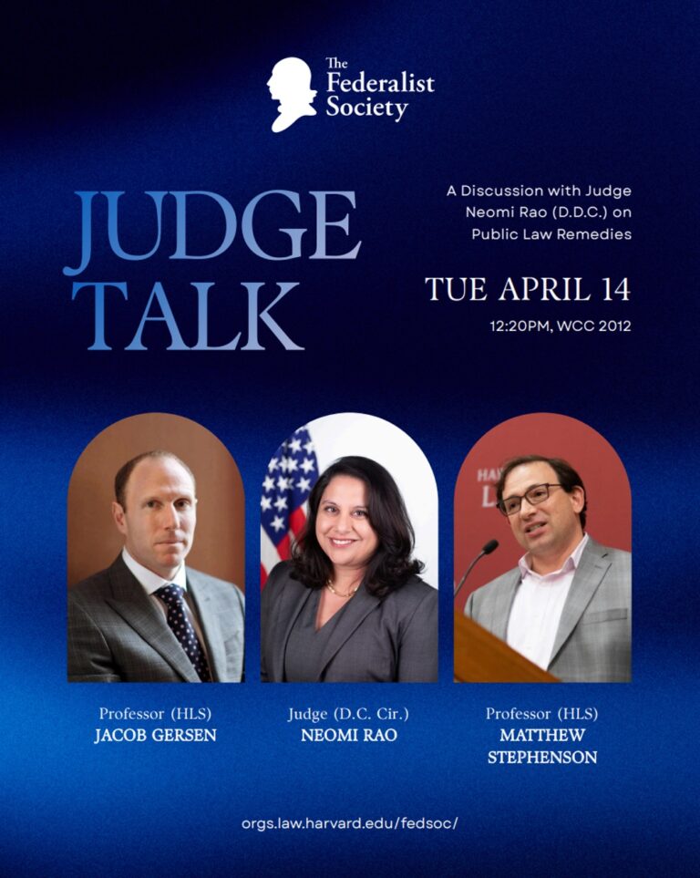 Public Law Remedies with Judge Neomi Rao (DCC), Prof. Jacob Gersen (HLS ...