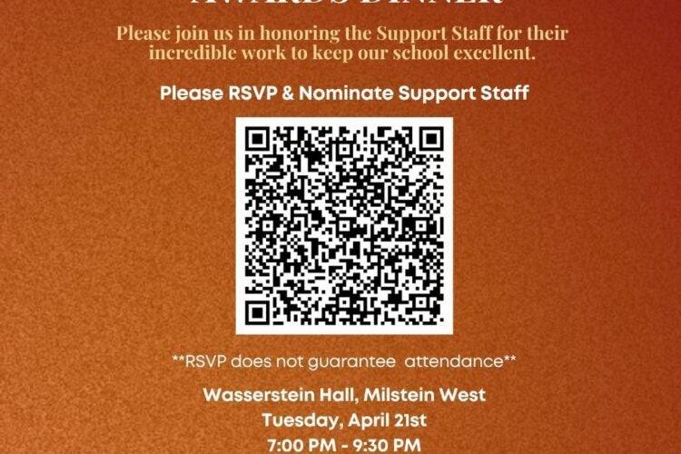 Image thumbnail for Support Staff Awards Dinner