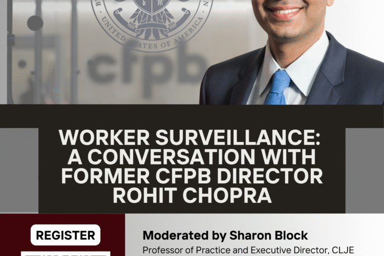 Image thumbnail for Worker Surveillance: A Conversation with former CFPB Director Rohit Chopra