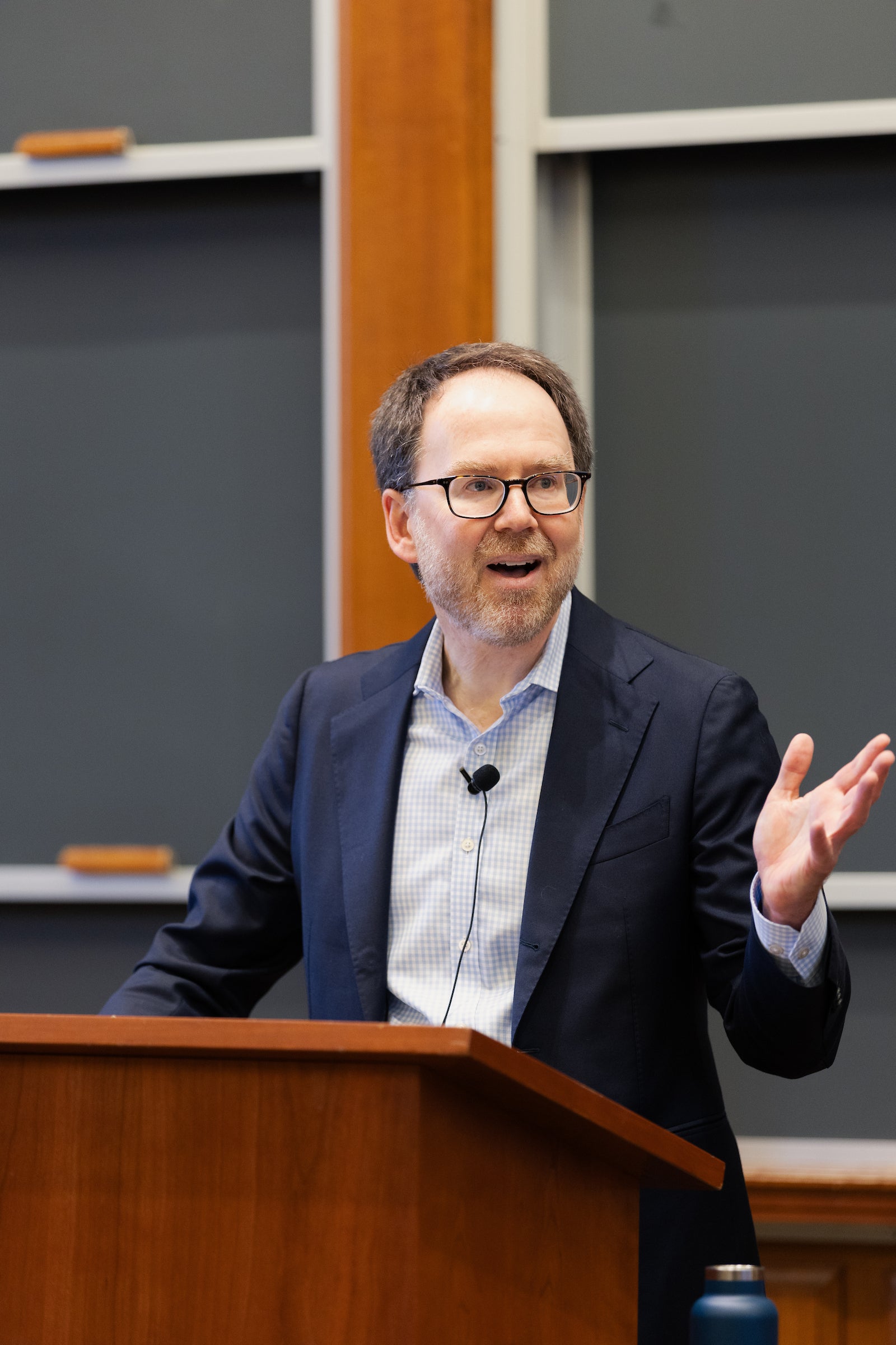 Ben Sachs at the podium.
