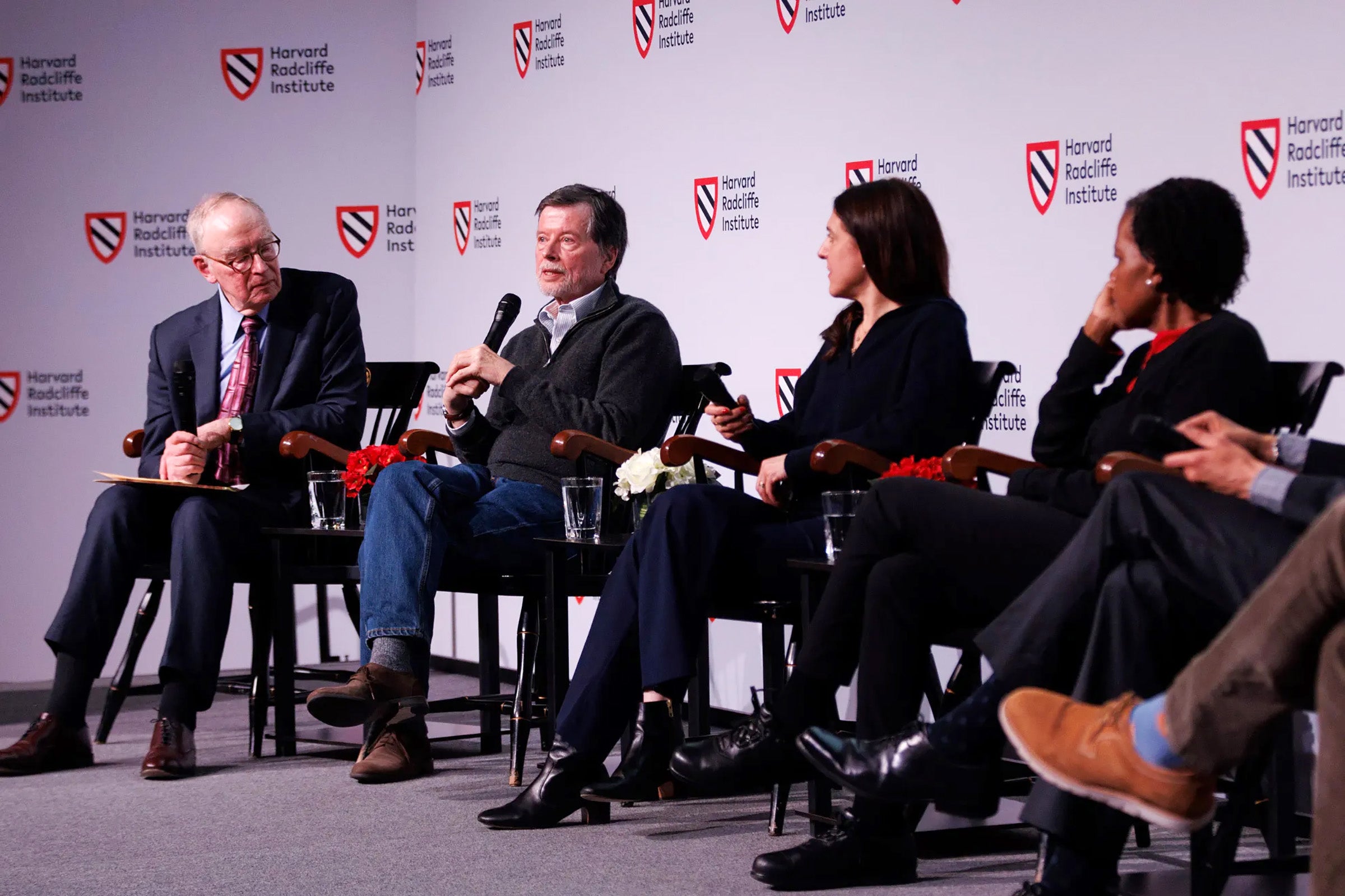 Bruce Mann, Ken Burns, Sarah Botstein, and Annette Gordon-Reed.