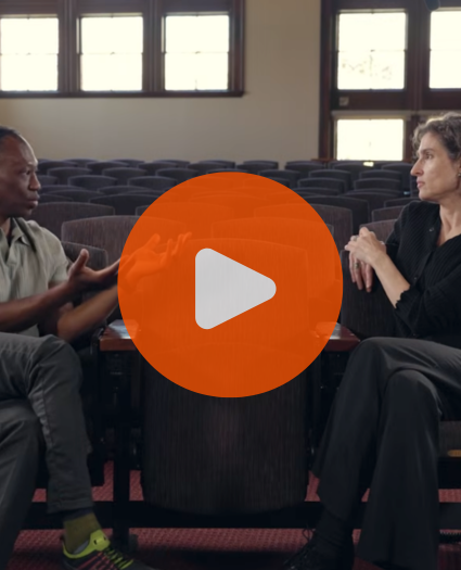 Screengrab of 'America Unfinished' video with Guy-Uriel Charles and Alexandra Natapoff