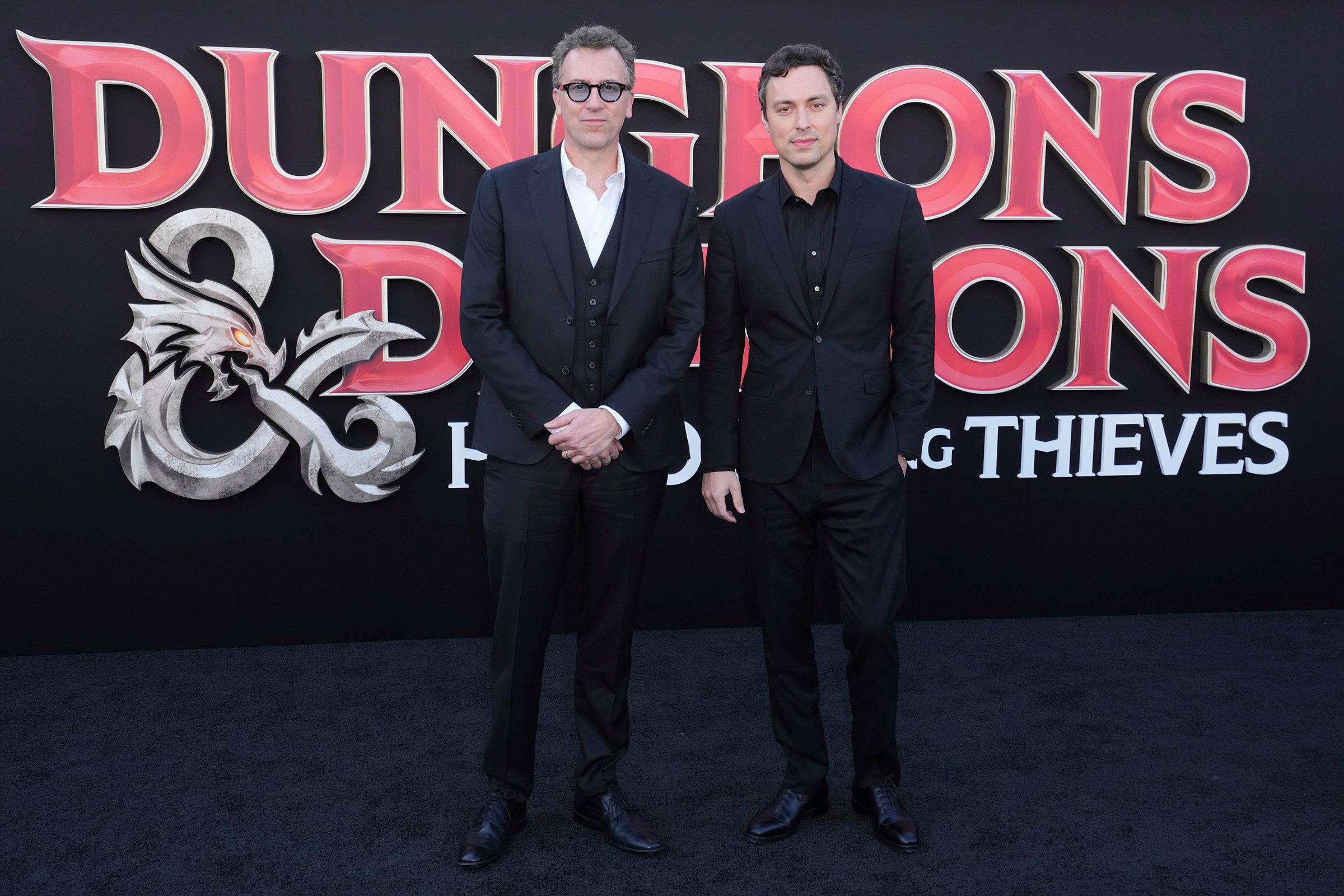 Jonathan Goldstein and John Francis Daley at the premiere of 