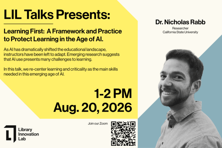 LIL AI Talk Event Poster.