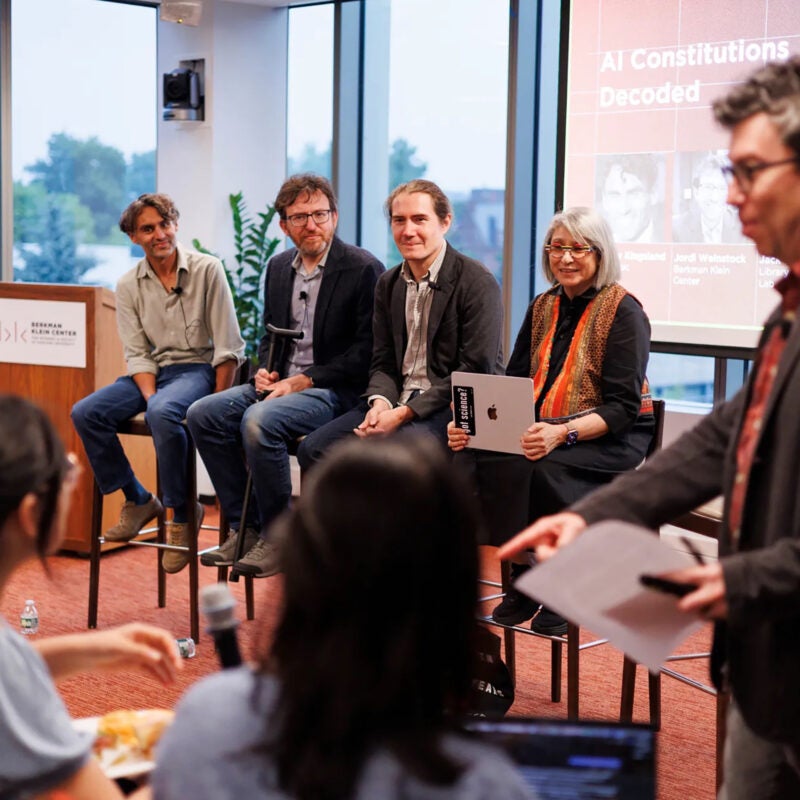Neerav Kingsland, Jordi Weinstock, Jack Cushman, and Mahzarin Banaji.