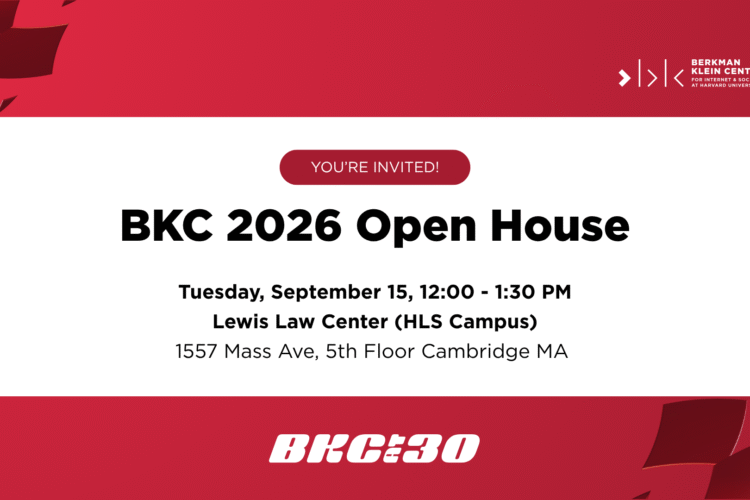 Image thumbnail for Berkman Klein Center 2026 Open House