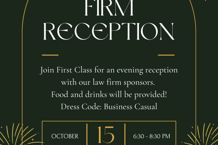 Image thumbnail for First Class Firm Reception