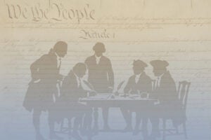 Founding fathers illustration.