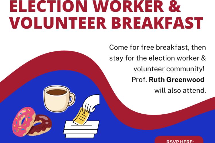 Image thumbnail for Donuts & Democracy: Election Worker and Volunteer Breakfast