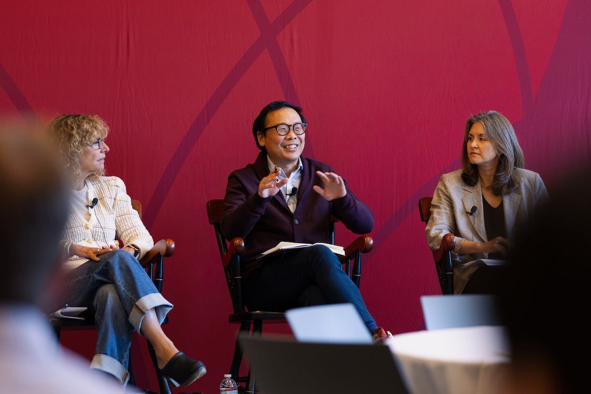 Diane Rosenfeld LL.M. ’96, senior research fellow Daniel H. Yi, and clinical instructor Beatrice Lindstrom
