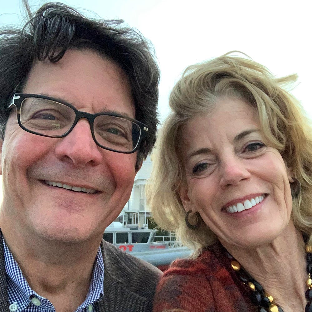 Donald King and wife smiling at the camera